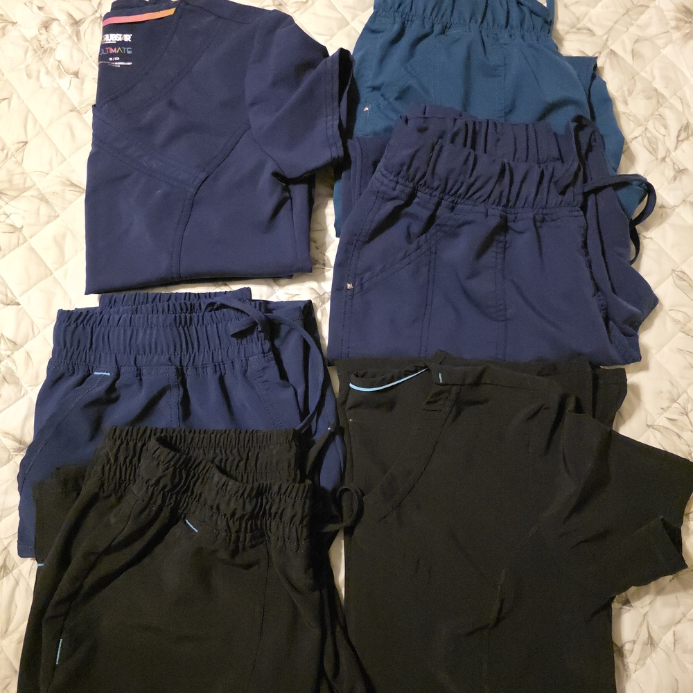 Scrubstar Women's Scrub Pants & Tops in Navy, Teal, and Black